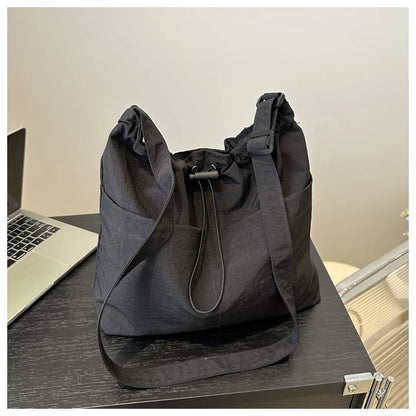 HOMEFISH Large Capacity Versatile Shoulder Bag for Women's Summer Popular Lightweight Crossbody Bag Minimalist Tote Handbag
