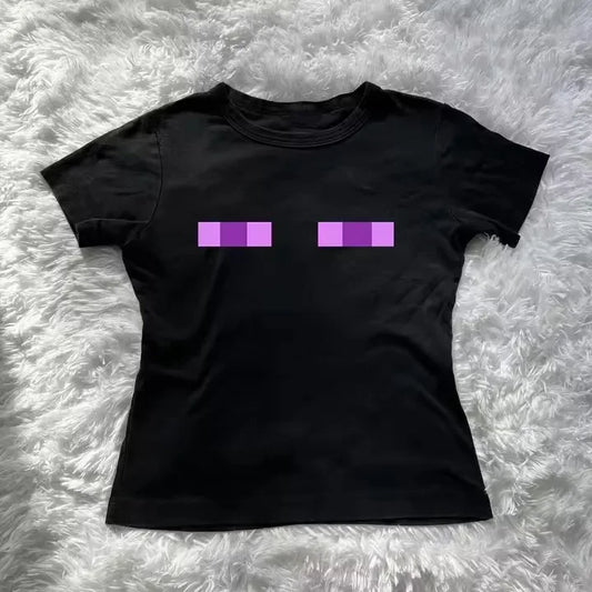 High Street Y2K Fashion Women's Tops Pants Women's Slim Trash Tops Harajuku Goth 90's Clothing Retro Goth Kpop 2000s Tops Emo