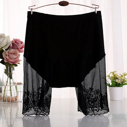 60-115 KG Plus Size Safety Short Pants Summer Women Seamless Underskirt Shorts Anti Rub Thigh Boyshorts Sexy Lace Women Boxers