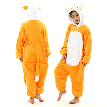 boys girls stitch kigurumi pajamas children winter flannel onesies kids panda tigger dinosaur pijama baby blanket sleepers