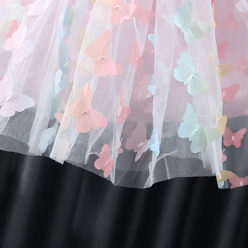 Baby Girl Dress Summer Butterfly Wings Halter Dazzle Style Puffy Girl Kid's Dress Cute Gorgeous Baby Girls Princess Dresses ﻿