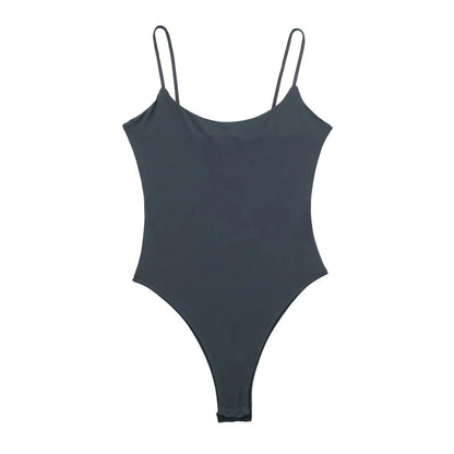 MUJER 2025 Sexy Tight Bodys for Women White Black Backless Bodysuit Women One Pieces Jumpsuits for Women Sexy Lingerie Bodysuit