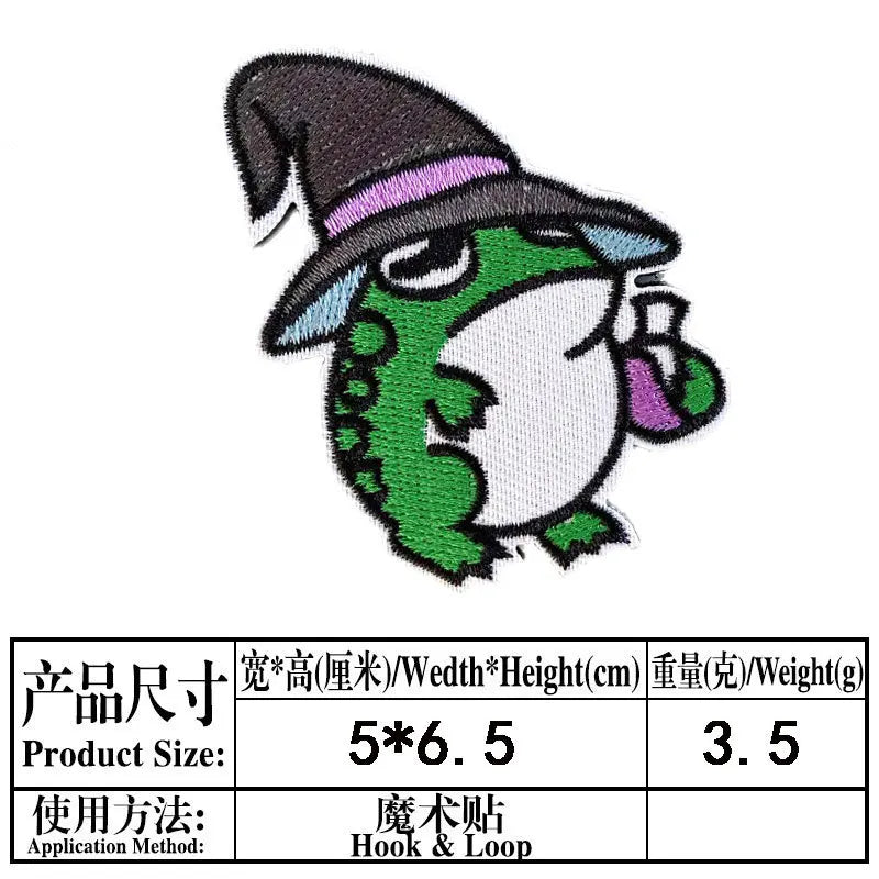 Cartoon Animal Duck with Knife Morale Badge Missile FAFO Embroidery Hook and Loop Patches Tactical Backpack Jacket Sticker