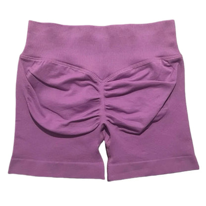 HISTELLO Sports Shorts 4.5‘’ High Waist Women Yoga Workout Shorts Seamless Leggings Stretch Fitness Sweatpants Gym Short