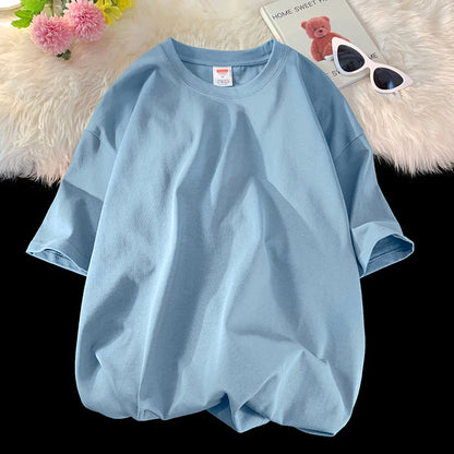 LEGIBLE Summer short sleeve T-Shirt  Women Tee Shirt  Loose Solid Basic T Shirt Women Casual O-neck Hipster Tshirt Top