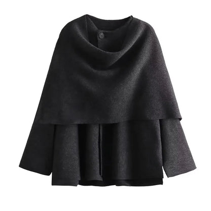 MUJER Plush Winter Coats for Women Asymmetric Scarf Demi-season Jacket for Women Parkas Long Sleeve Padded Coat Woman Jacket