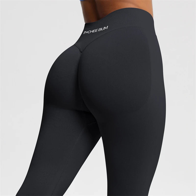 2026 Bum Shaping Leggings Impact Women Seamless Sports Yoga Pants Low Ribbed Band Gym clothes Fitness Workout Scrunch Butt Tight