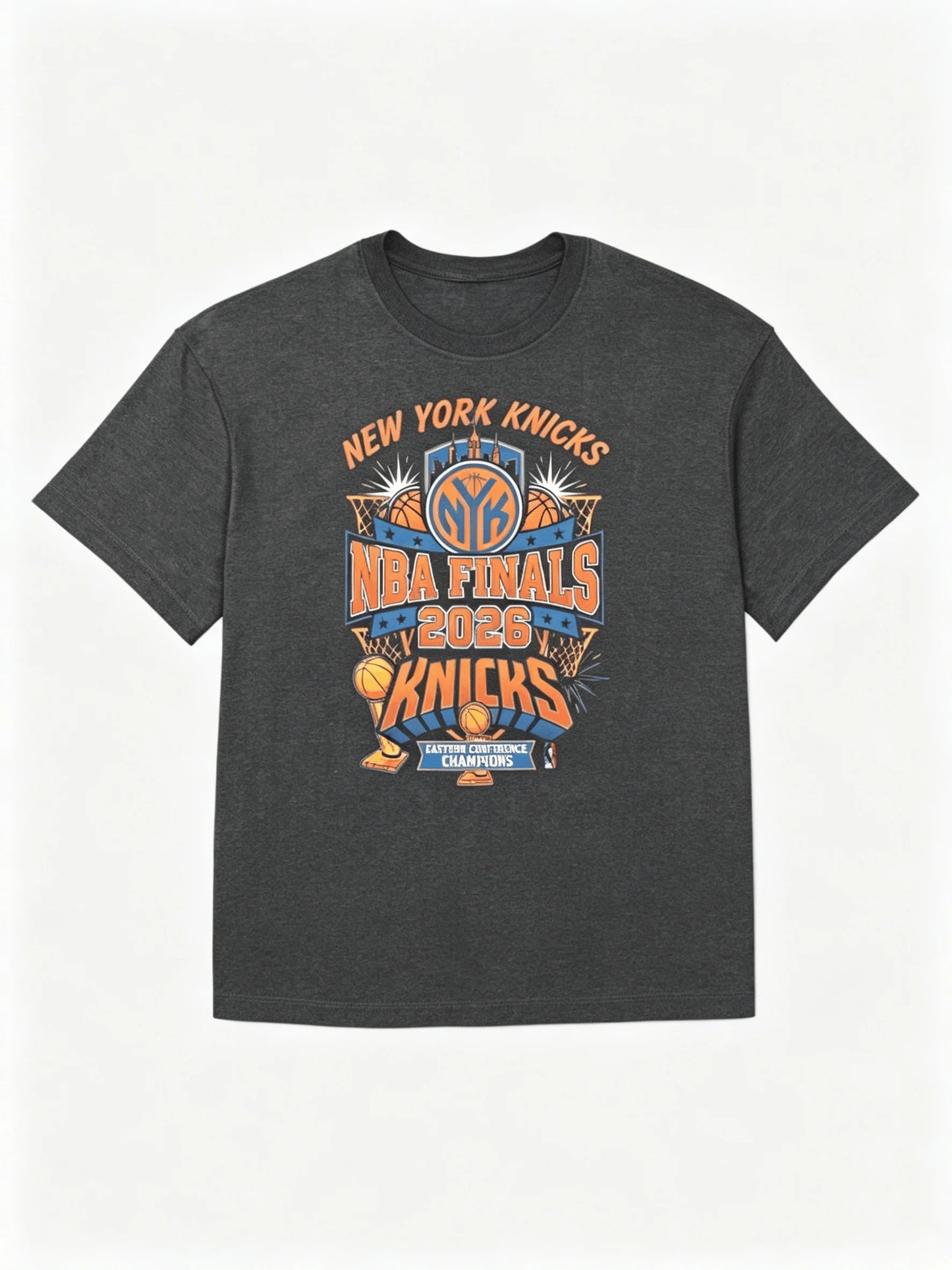 2026 Summer Knicks Finals 2026 New York NY Knicks Team Fans T-shirt New Men Women Fashion Cotton Y2K Breathable T-shirt