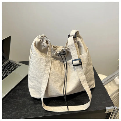 HOMEFISH Large Capacity Versatile Shoulder Bag for Women's Summer Popular Lightweight Crossbody Bag Minimalist Tote Handbag