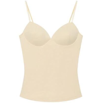 HXAO Burgundy Slip Top Women Summer Sexy Corset Tanks & Camis Fashion Sleeveless Backless Bra Top Chic Elegant Bustier Camisole