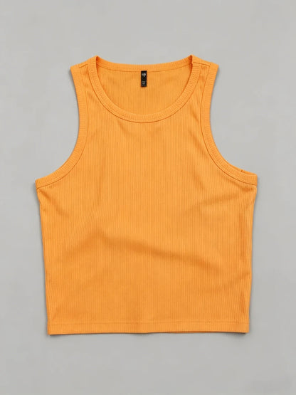 Summer Y2K Push-Up Tank Top Seamless Sporty Sexy Corset Style Casual Women's Mallas Top