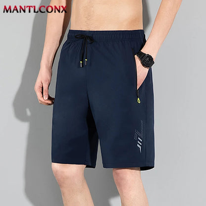 Summer Loose Sports Shorts Board Shorts Outdoor Running Jogging Gym Fitness Casual Short Pants Men Quick Dry Bottom Black M-4XL
