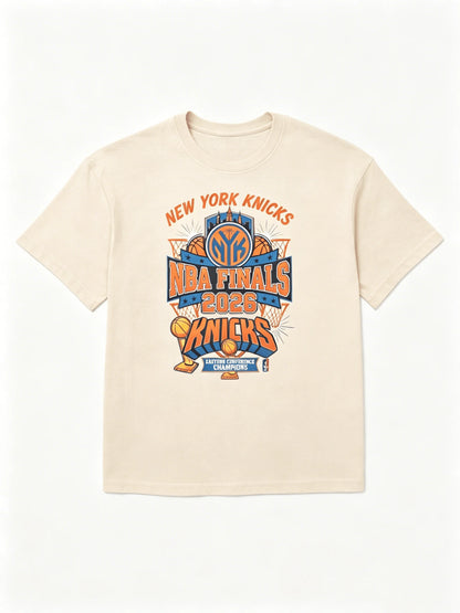 2026 Summer Knicks Finals 2026 New York NY Knicks Team Fans T-shirt New Men Women Fashion Cotton Y2K Breathable T-shirt
