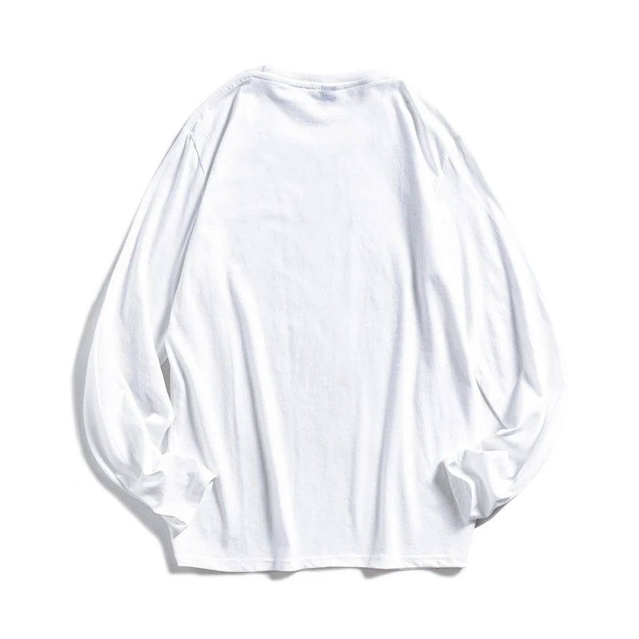 WAVLATII Women O-neck Long Sleeve T shirts Lady White Cotton Tops Female Soft Casual Tees Women's Black T-shirt