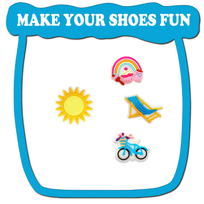 Shoe Charms Random 10/25/30Pcs Summer Beach Series Shoe Decoration Premium Quality Popular Charms Accessories Great Gift