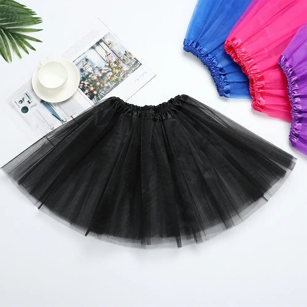 Fashion Women Tutus Skirt Classic Pleated Dance Tutu Skirts Female Lolita Petticoat Party Puffy Skirts Ballet Skirts
