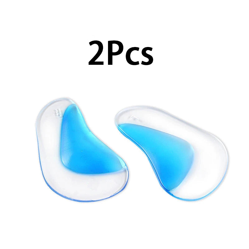 Flatfoot Orthotics Arch Support Insoles Silicone High Heels Flat Shoes Insoles Unisex 2Pcs/4Pcs