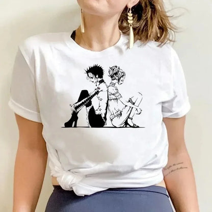 NANA Japanese Anime T-shirt Cartoon Print Unisex Tops Black Stones Streetwear Sweatshirt Men Women Tees Female Streetwear