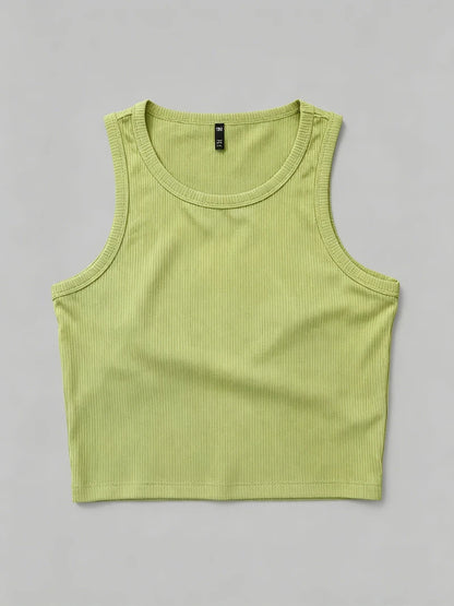 Summer Y2K Push-Up Tank Top Seamless Sporty Sexy Corset Style Casual Women's Mallas Top