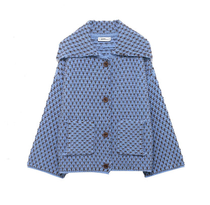 Korean style women's autumn and winter 2025 new loose and slimming casual knitted cardigan temperament jacket