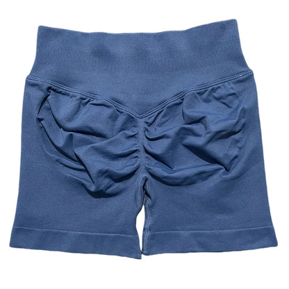 HISTELLO Sports Shorts 4.5‘’ High Waist Women Yoga Workout Shorts Seamless Leggings Stretch Fitness Sweatpants Gym Short