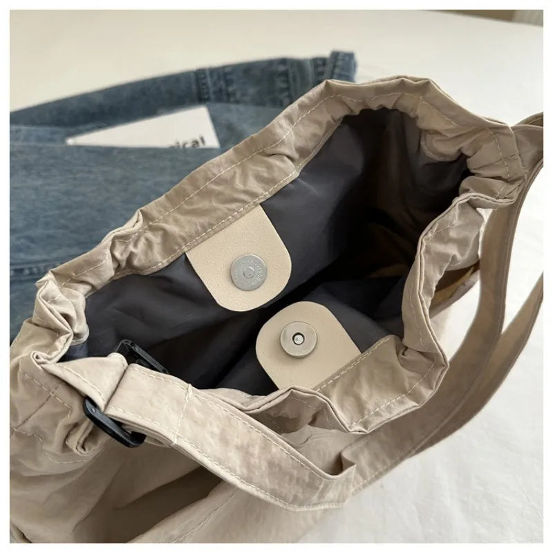 HOMEFISH Large Capacity Versatile Shoulder Bag for Women's Summer Popular Lightweight Crossbody Bag Minimalist Tote Handbag
