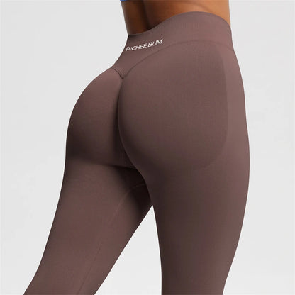 2026 Bum Shaping Leggings Impact Women Seamless Sports Yoga Pants Low Ribbed Band Gym clothes Fitness Workout Scrunch Butt Tight