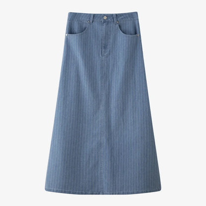 AS  SS26 pinstripe denim skirt fashion woman clothes lady wear