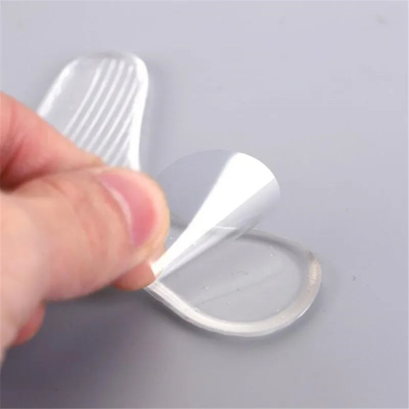 T-Shaped Silicone Heel Pads for Women Shoes Inserts Feet Heel Pain Relief Reduce Size Filler Cushion Padding High Heels Lining