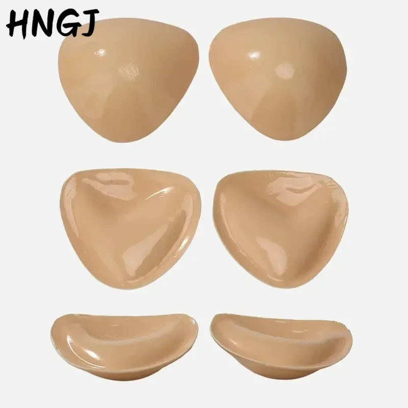 Push Up Pads Double Sided Adhesive Sticky Bra Inserts Waterproof Thick Enhance Bikini Swimsuit Cup