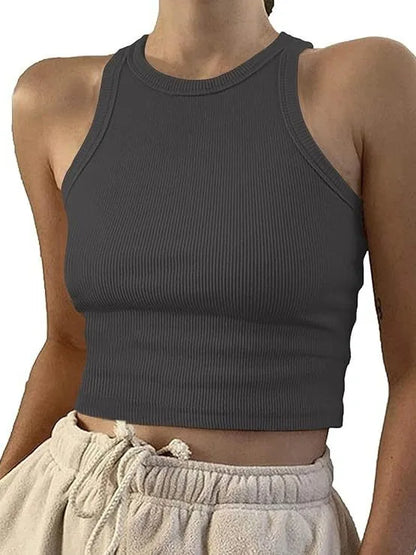 Summer Y2K Push-Up Tank Top Seamless Sporty Sexy Corset Style Casual Women's Mallas Top