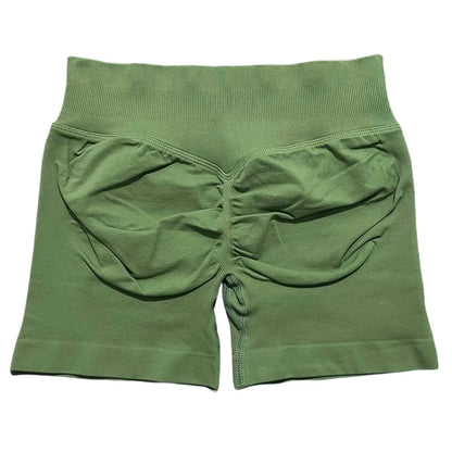 HISTELLO Sports Shorts 4.5‘’ High Waist Women Yoga Workout Shorts Seamless Leggings Stretch Fitness Sweatpants Gym Short