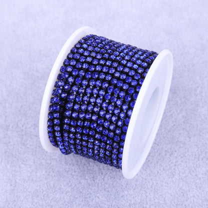Crystal 10 Yard Rhinestones Trim Stone Cup Chain Gold Diamond Strass Decorative Applique Crystal Trimmings For Dresses