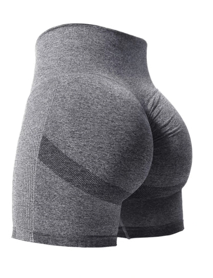 2PCS Tie Dye Butt Lifting Sexy Gym Shorts Woman Skinny Stretch High Waist Sport Shorts Casual Seamless