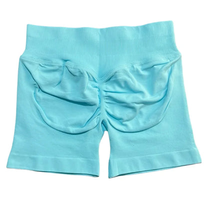 HISTELLO Sports Shorts 4.5‘’ High Waist Women Yoga Workout Shorts Seamless Leggings Stretch Fitness Sweatpants Gym Short