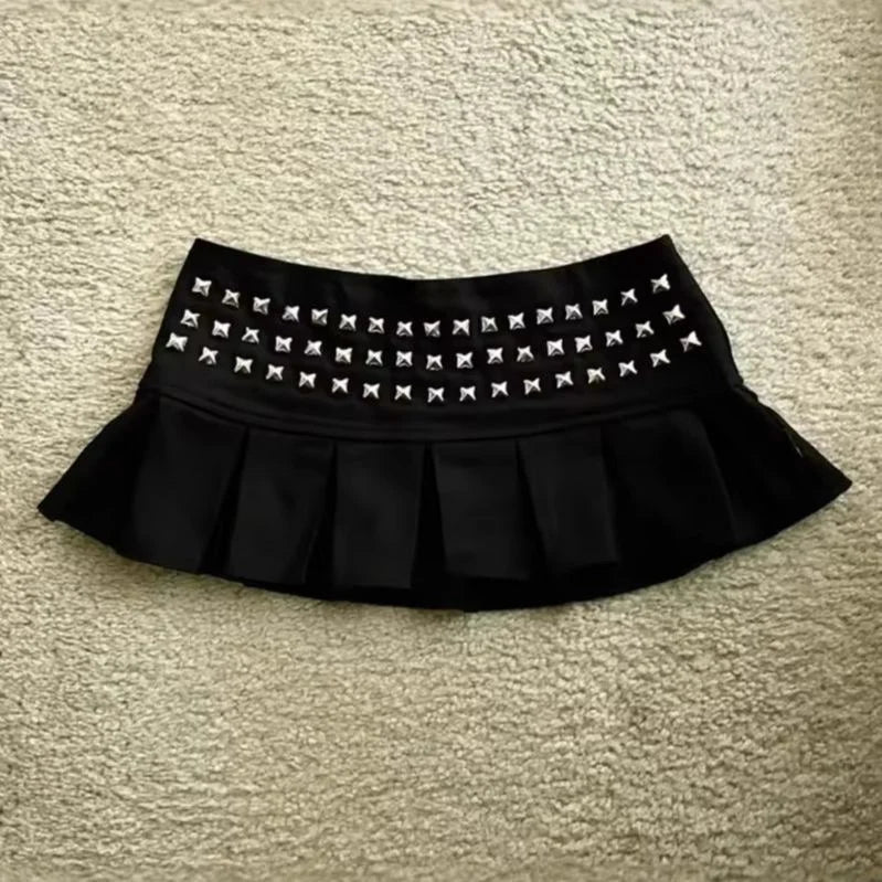 Cute sweet millennium Spice Girls lace mini skirt Trendy elegant Vintage Harajuku skirt subculture fashionable female Slim skirt