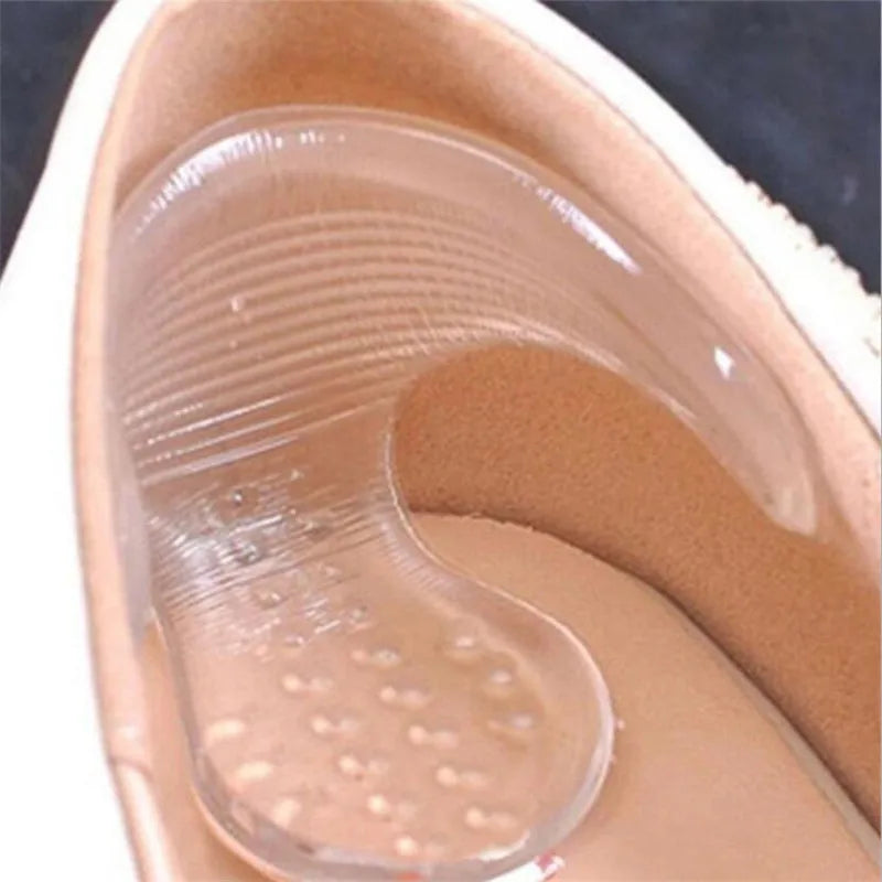 T-Shaped Silicone Heel Pads for Women Shoes Inserts Feet Heel Pain Relief Reduce Size Filler Cushion Padding High Heels Lining