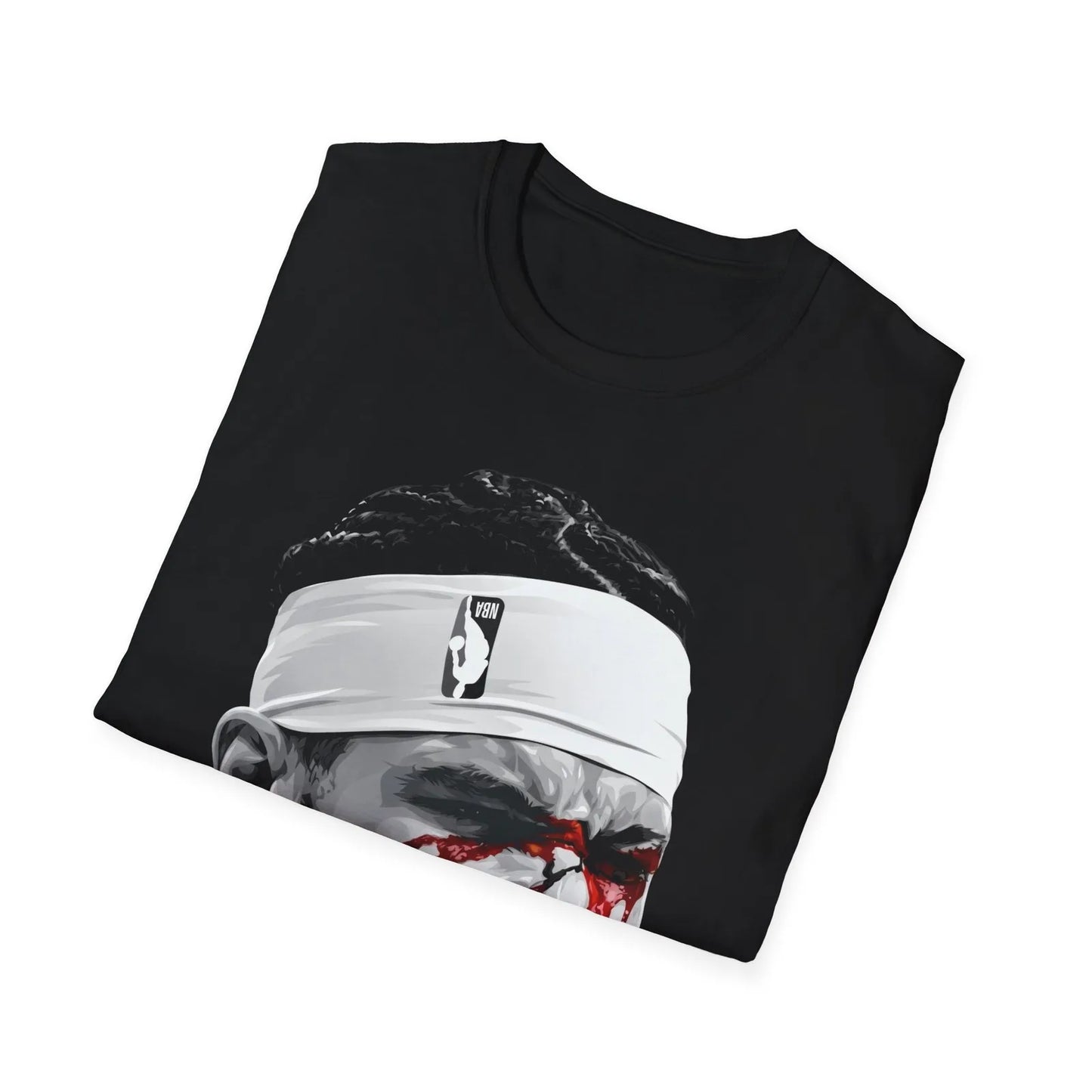 Bloody Face Knicks Fan Tee Vintage Basketball Style Casual Shirt