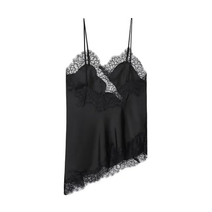 MUJER Black Lace Tops for Women Camisole Sexy Backless Tops Woman 2025 Summer Sleeveless Women's Tops Straps Beach Top Female