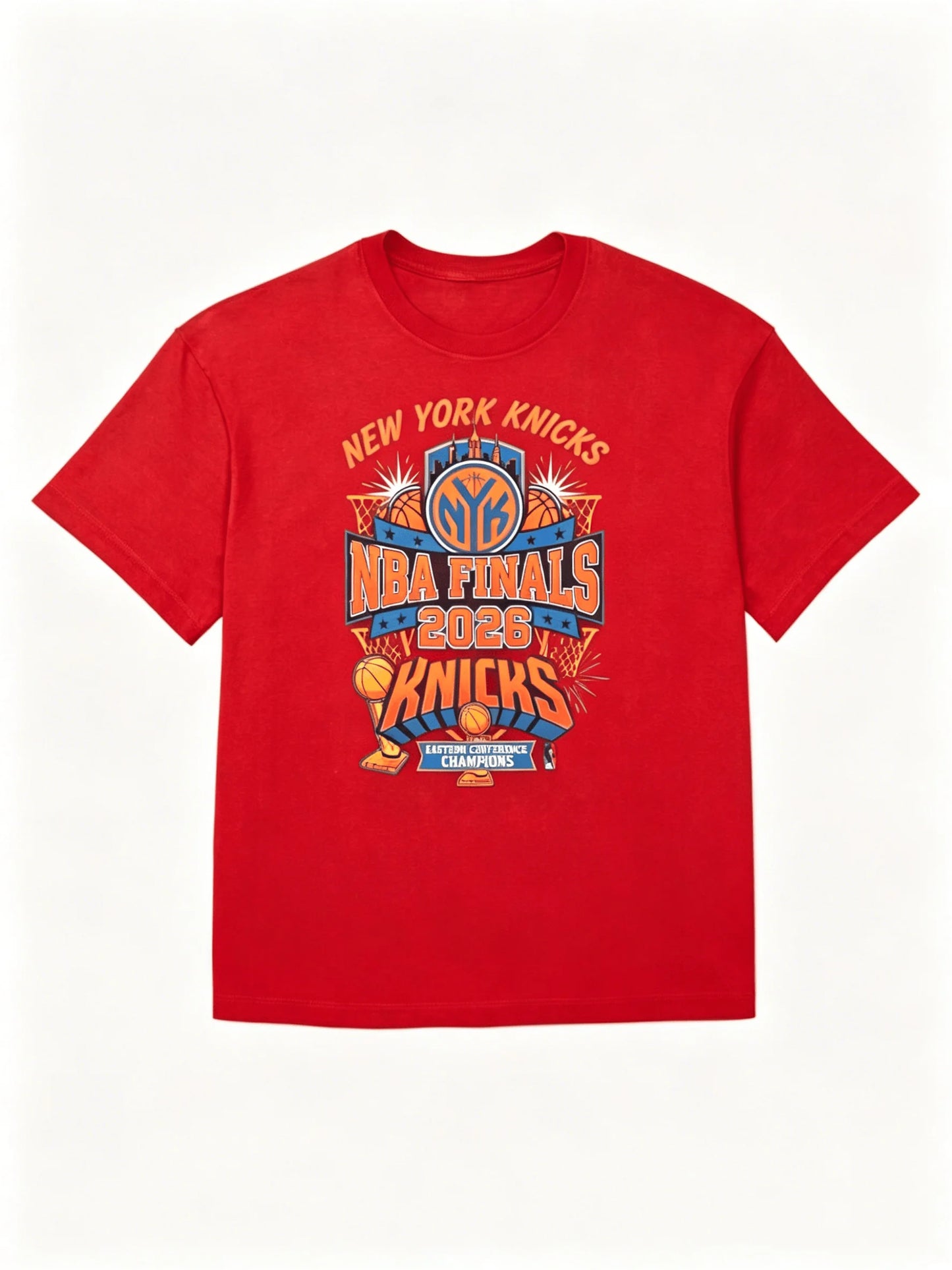 2026 Summer Knicks Finals 2026 New York NY Knicks Team Fans T-shirt New Men Women Fashion Cotton Y2K Breathable T-shirt