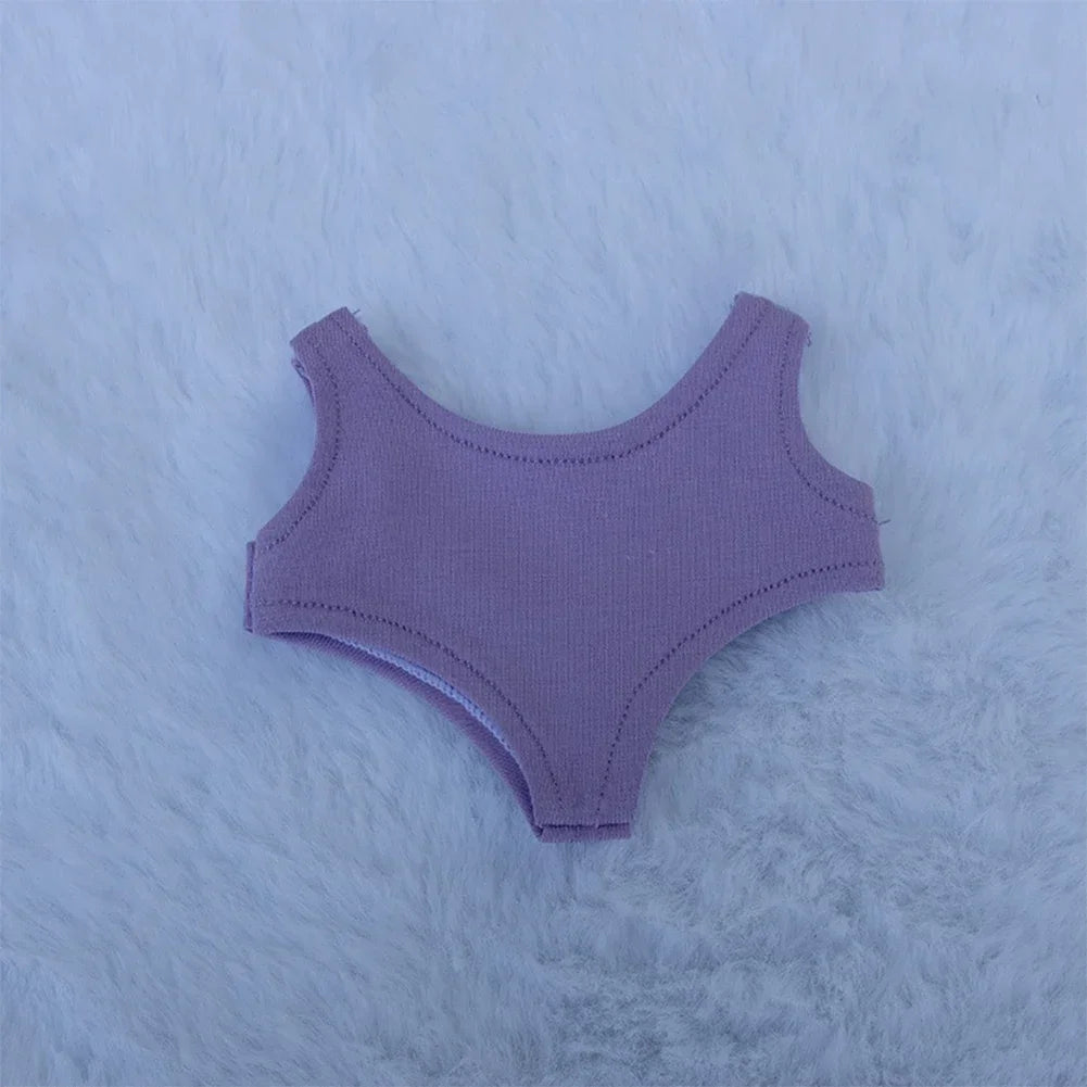 Doll'S Clothes Outfit Accessories For Ropa Labubu 10cm cotton doll BJD Swimsuit glasses beach diving surfboard straw bag