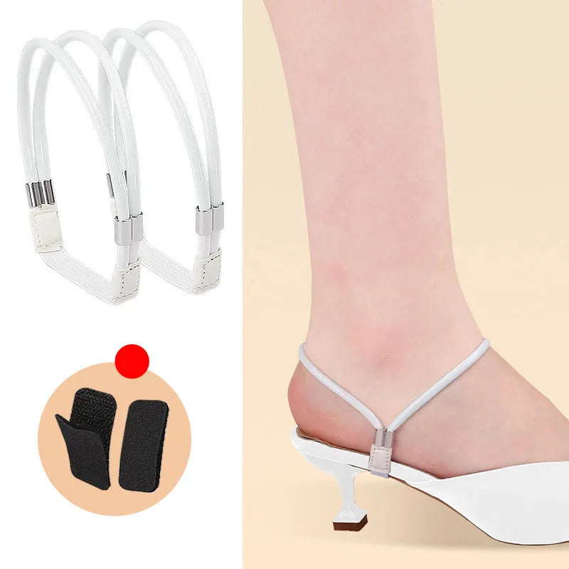 High Heels Shoes Band Anti-loose for Women Diamond Shoelaces Anti-drop Heel Straps Belt Drill Elastic Fixing Belts Rhinestone