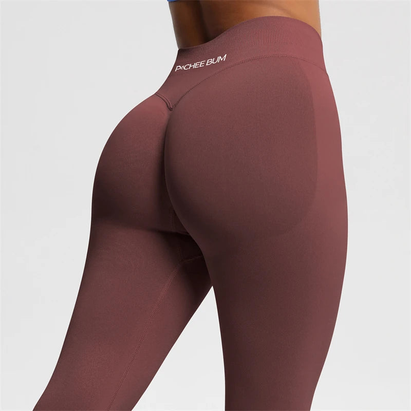 2026 Bum Shaping Leggings Impact Women Seamless Sports Yoga Pants Low Ribbed Band Gym clothes Fitness Workout Scrunch Butt Tight