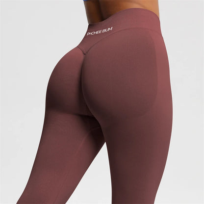 2026 Bum Shaping Leggings Impact Women Seamless Sports Yoga Pants Low Ribbed Band Gym clothes Fitness Workout Scrunch Butt Tight