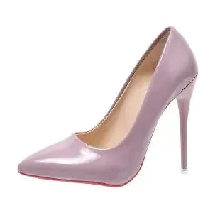 2024 Women Shoes Red High Heels Sexy Pointed Toe 12cm Pumps Wedding Dress Shoes Nude Black Color Red Rubber Bottom High Heels