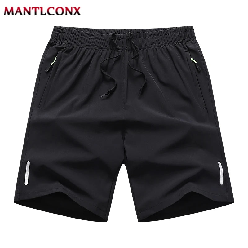 Summer Loose Sports Shorts Board Shorts Outdoor Running Jogging Gym Fitness Casual Short Pants Men Quick Dry Bottom Black M-4XL