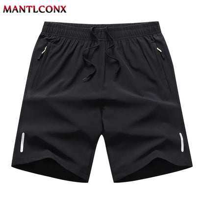 Summer Loose Sports Shorts Board Shorts Outdoor Running Jogging Gym Fitness Casual Short Pants Men Quick Dry Bottom Black M-4XL