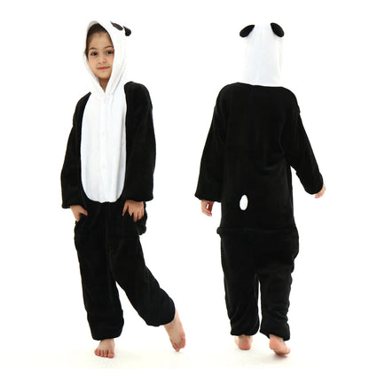 boys girls stitch kigurumi pajamas children winter flannel onesies kids panda tigger dinosaur pijama baby blanket sleepers