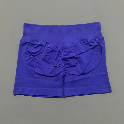 HISTELLO Sports Shorts 4.5" Women Yoga Shorts Seamless Low Waist Scrunch Bum Gym Leggings Workout Stretch Fitness Sports Shorts