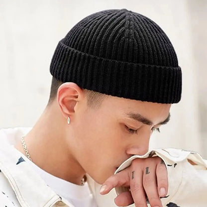 Winter Warm Beanies Women Men Knitted Hats Boys Girls Skullies Hat Casual Elastic Hip Hop Hat Solid Color Unisex Autumn SkullCap